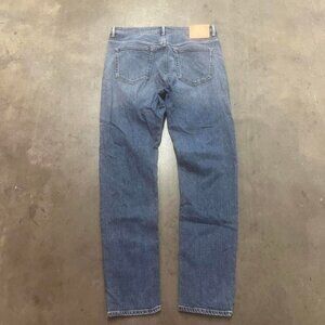 Acne studios men's blue straight fit jeans streetwear designer